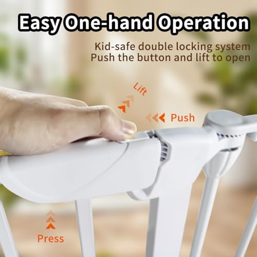 Extra Wide Baby Gate (Whtie / 30"*72"(3-Panel))