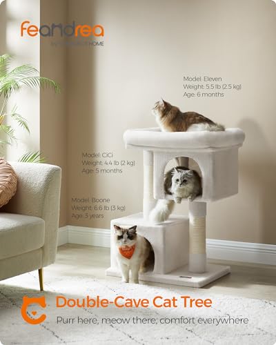 Cat Tree 33.1 (L (23.6"L x 15.7"W x 33.1"H) / Cream White)