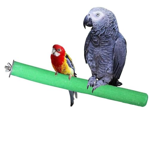 10 PCS Parrot Perch Stand Bird Perch Stand Toy Colorful Paw Grinding Stick Cage Wooden Parakeet Perch Accessories for Cockatiels （7.87in (20CM)