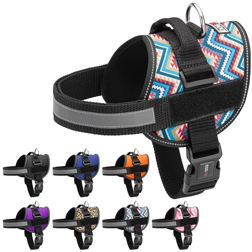 Dog Harness Reflective No (Aztec Design / Girth 27" to 34")