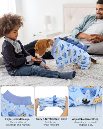 Dinosaur Costume Dog Pajamas (X-Small / Whale style)
