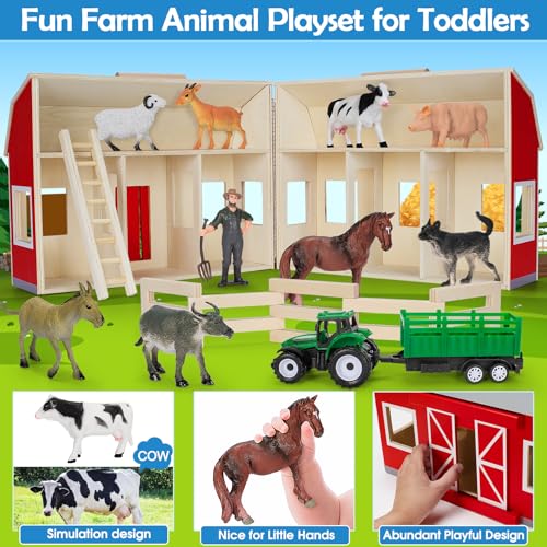 Farm Animals Toys for 3+ Year Old Kids Toddlers Girls Boys
