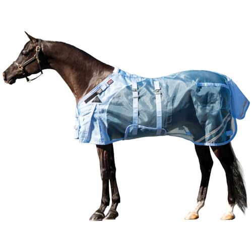Mosquito Mesh II Adjusta (Horse Size 86 / V-Free Open Front Bellyband / Blue)