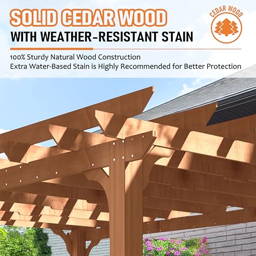 12x14 FT Wooden Pergola (12 x 14 FT)