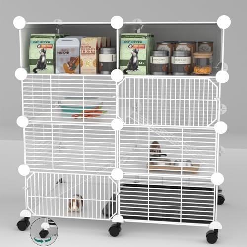 3 Tier Guinea Pig Cages Indoor (29.53"L x 19.69"W x 29.53"H)