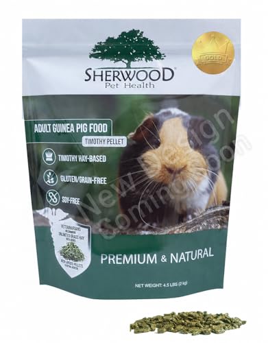 Adult Guinea Pig Food Measured Timothy Pellet (4.5 Pound (Pack of 1))