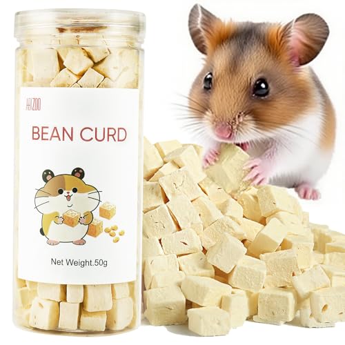 Freeze Dried Tofu for Hamsters Natural Treats Enrichment Snacks