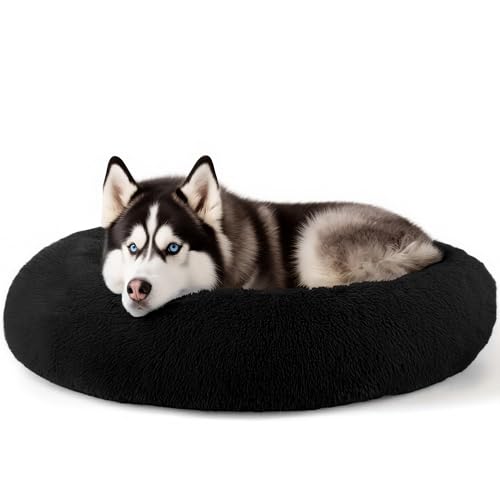 Extra Large Dog Beds (Black / 36.0"L x 36.0"W x 8.0"Th)
