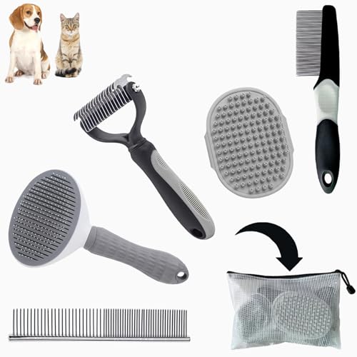 5PCS Grooming Kit for Dog (Grey Grooming)