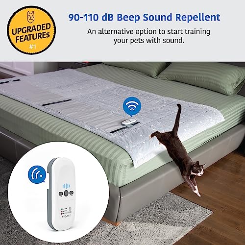 2 Pack Scat Mat for Cats (22" x 16" / White controler)