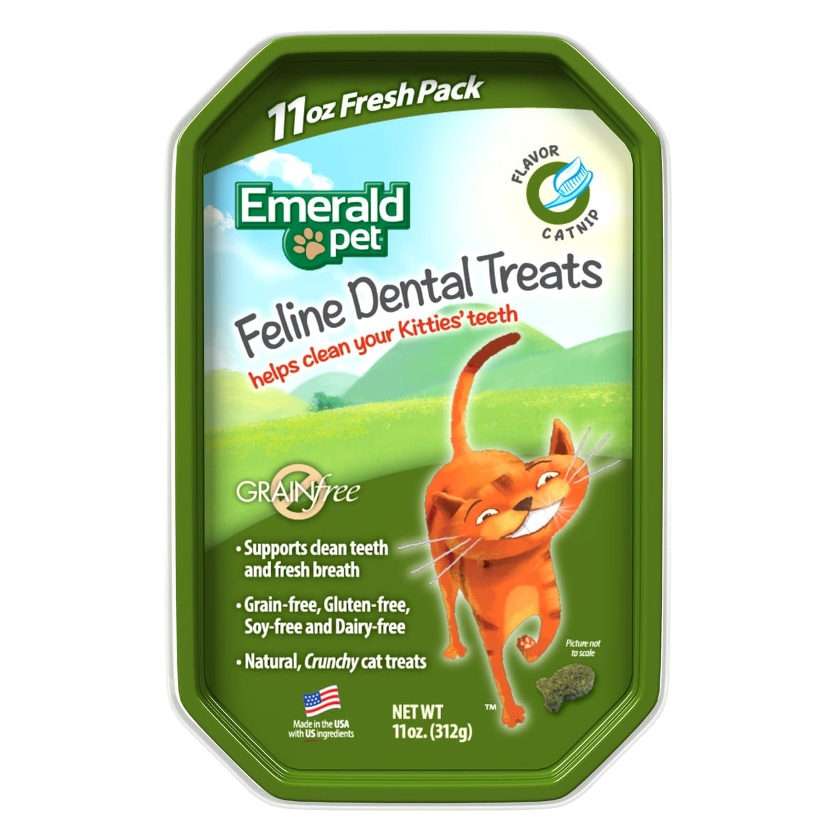 Grain Free Cat Dental Treats with Catnip (11 Ounce (Pack of 1))