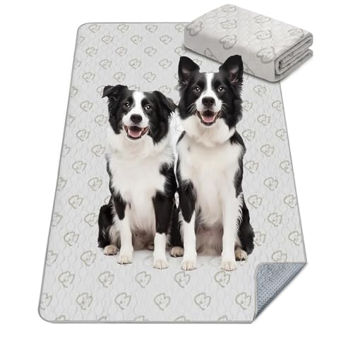 Washable Pee Pads for Dogs (Khaki / 43" x 98" (1 Pack))