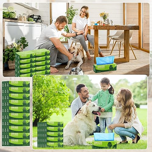20 Rolls 4000 Ct Dog Poop Bags Leak Proof (1 Count (Pack of 20) / Blue)