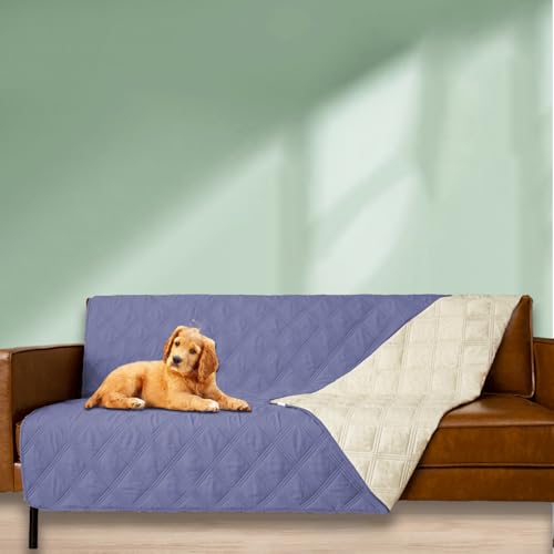 Waterproof Dog Bed Cover Pet Blanket with Anti (82x102 Inch (Pack of 1) / Violetblue)