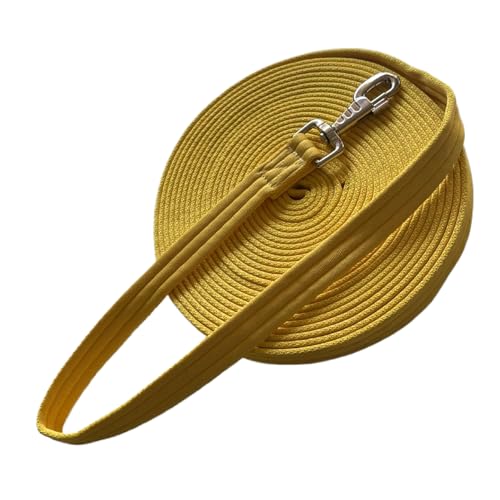 Horse Training Lunge Line with Alloy Trigger Buckle for Accurate Equestrian Training of 32.8 ft (32.8feet / Yellow)