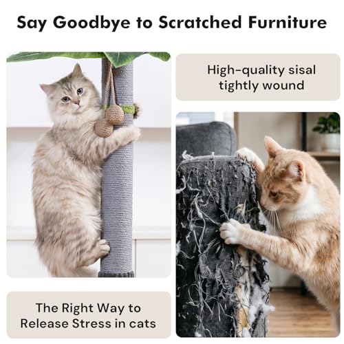35"Cat Scratching Posts (Grey)