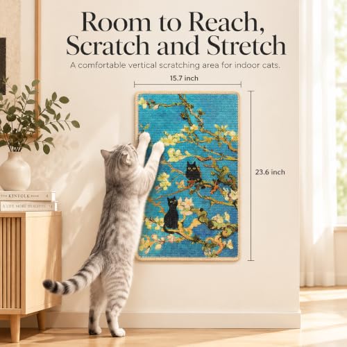 Art Sisal Cat Scratcher Mat (Almond Blossoms)