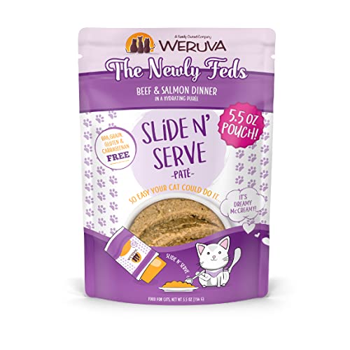 Wet Cat Food The Newly Feds with Beef and Salmon Pate (5.5 Ounce (Pack of 12))