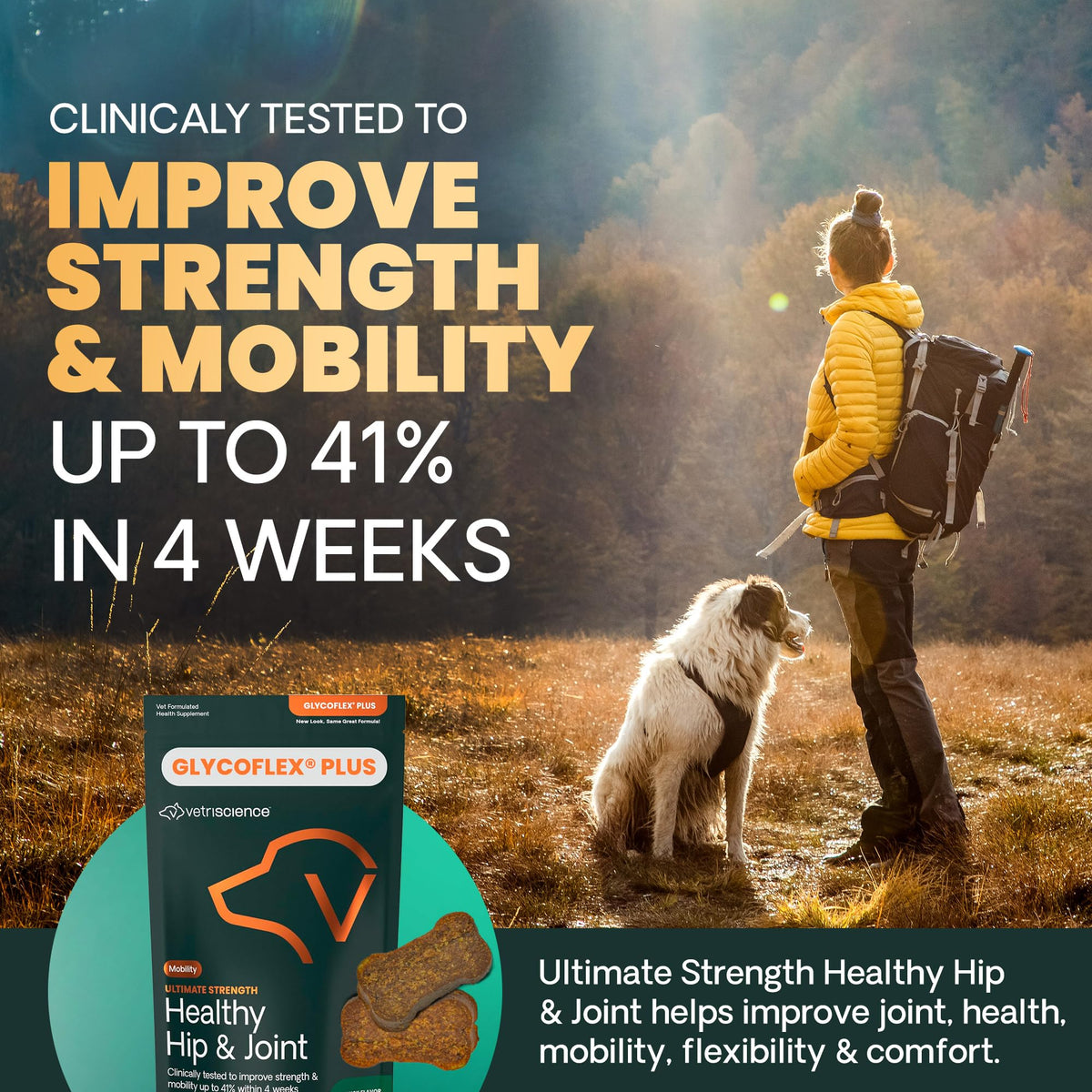 Ultimate Strength Healthy Hip & Joint for Dogs (120 Chews)