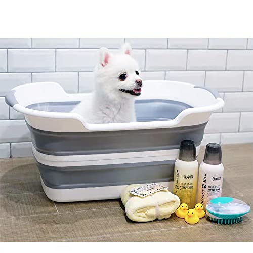 Collapsible Pet Bathtub (Grey)