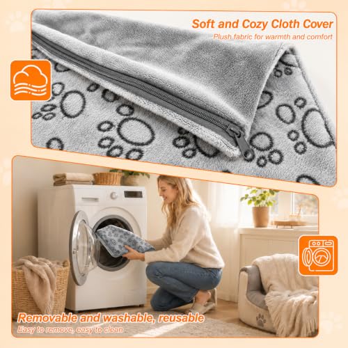 Dog Heating Pad 32x20 in UL (Grey / 32 x 20 in)