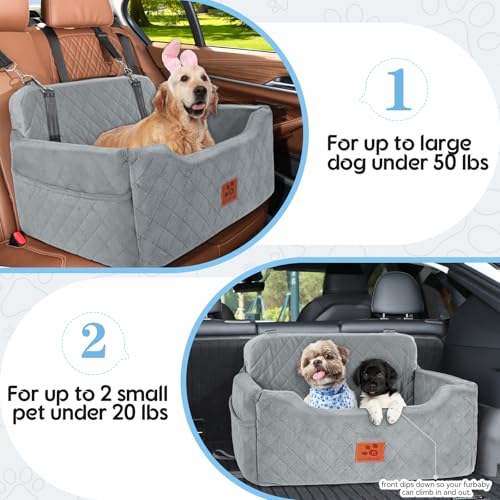 Dog Car Seat for Medium (Grey)