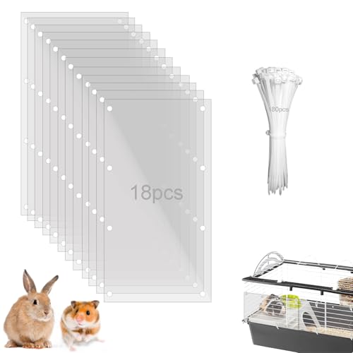 Pet Cage Liner Protection (18PCS,11.8"x5.9")