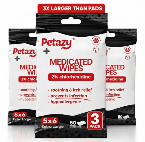 2% Chlorhexidine Wipes for Dogs & Cats (150 Count)