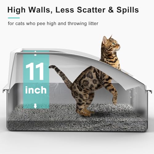 Stainless Steel Litter Box (Ivory White / X-Large)