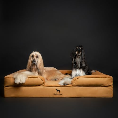 XXL Dog Bed Orthopedic Memory Cooling Foam (Camel - LE / XX-Large)