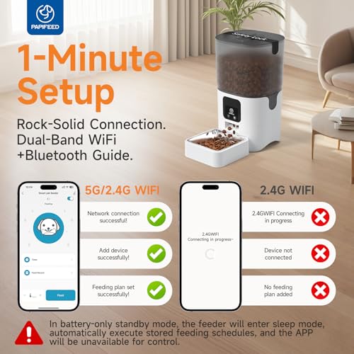 Automatic Cat Feeder with App (White)