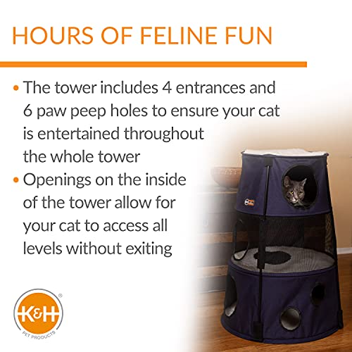 K&H Cat Tower (Classy Dark Denim / 3 Story)