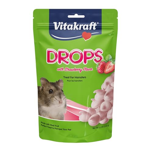 Drops Hamster Treat with Strawberry Flavor 5.3 oz (5.3 Ounce (Pack of 1))