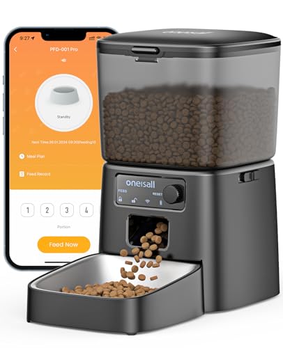 2.4 GHz Wi Fi Automatic Cat Feeder (Black 2.4GHz Wi-Fi Wired)