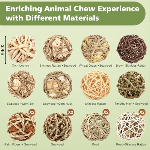 Bunny Chew Grass Balls (16 Pack)