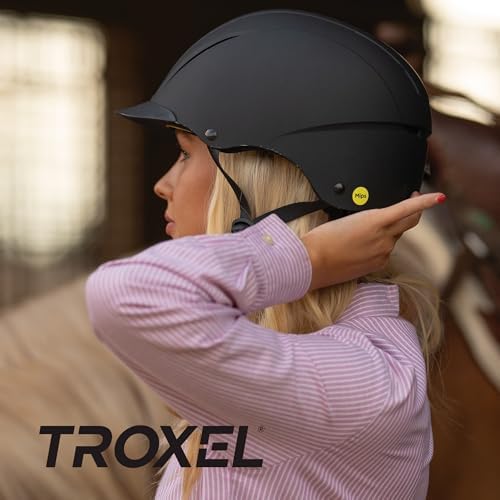 MIPS Full Coverage Horse Riding Helmet (MIPS Black Duratec / Medium)