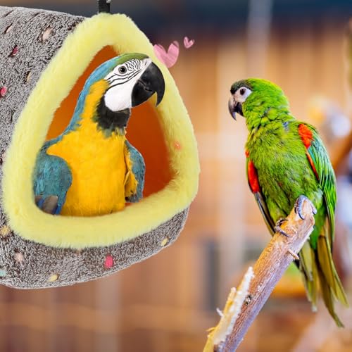 Large Winter Warm Bird Nest House with Support Board for Cage (Large)