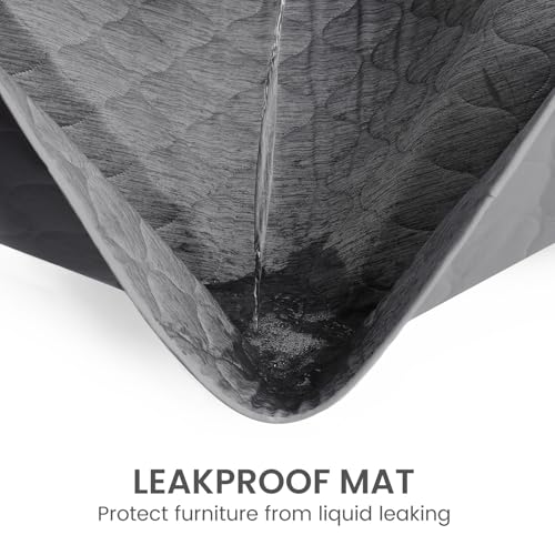 Deluxe Leakproof Cooling Blanket for Large Dogs Q (Heather Charcoal Grey / 60*80)