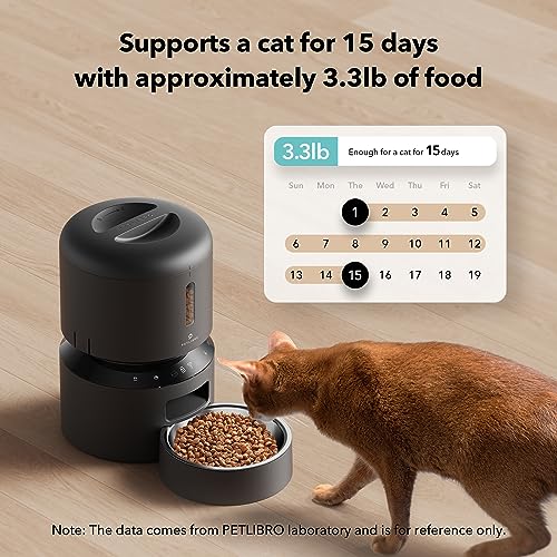 Automatic Cat Feeder (Black / 3L-with WiFi)