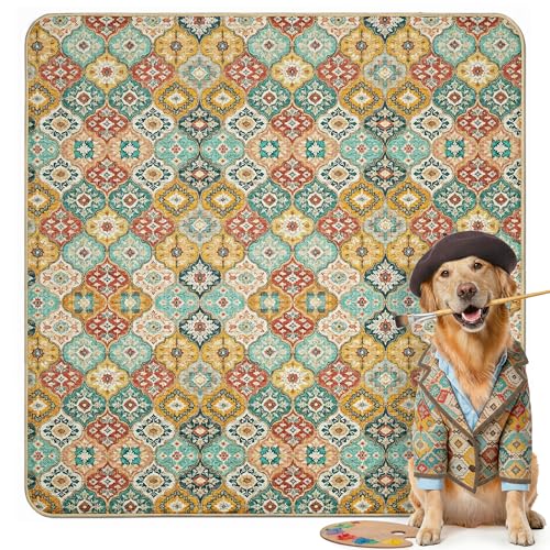 Washable Pee Pads for Dogs (Beige Gourd / 63" Square (1 Pack))