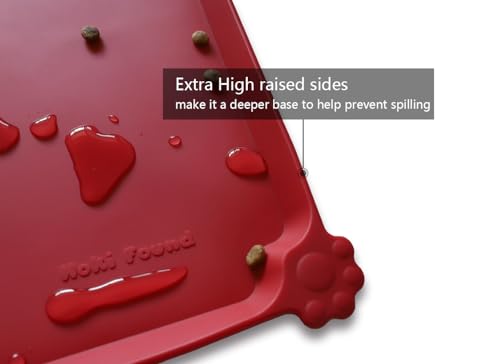 Silicone Pet Food Mats (19" x 12" / Classic Red)