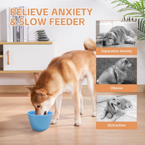 Dog Lick Bowl (M-L / Blue)