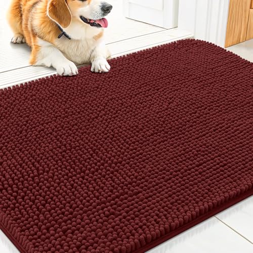Dog Door Mat for Muddy Paws 30x20 (Caramel Russet / 30"X20")