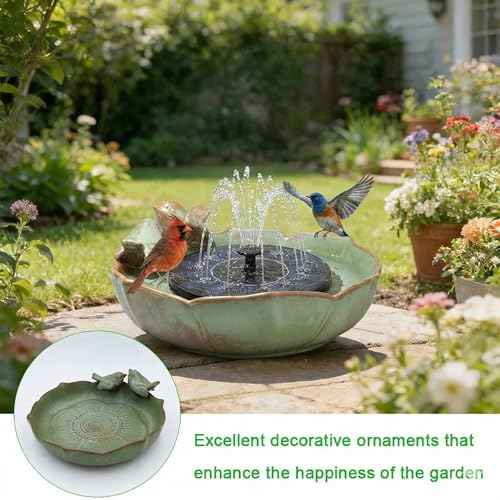 Solar Hummingbird Fountain (birdbathwithfundation)