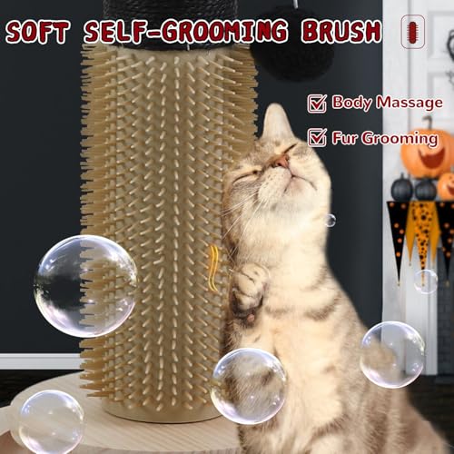 Cat Scratching Posts for Indoor Adults (black-45inch)