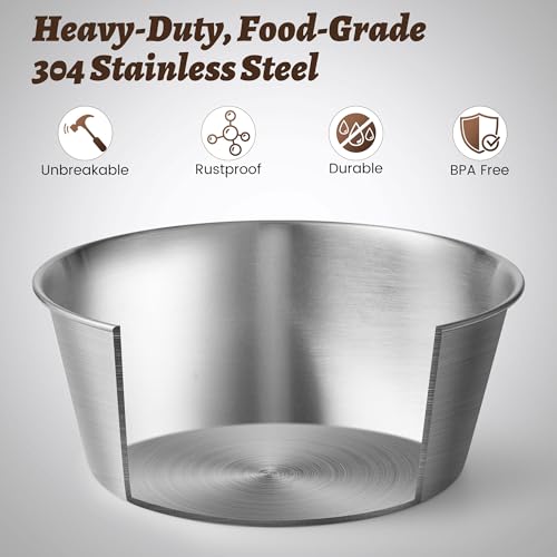 Heavy Duty Stainless Steel Dog Bowl (6 Cups / Basic Bowl)