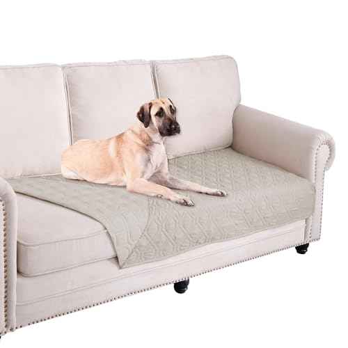 Waterproof Dog Bed Cover Pet Blanket for Furniture Bed Couch Sofa Reversible (40x70 Inch (Pack of 1) / Khaki+khaki)