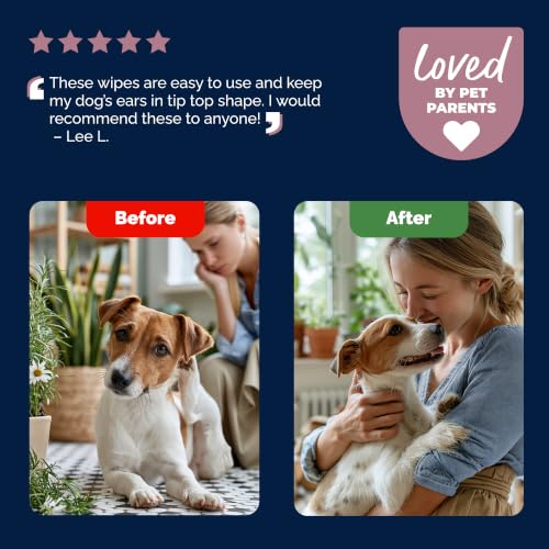 Oticbliss Cat & Dog Ear Wipes (Small Ear Wipes)