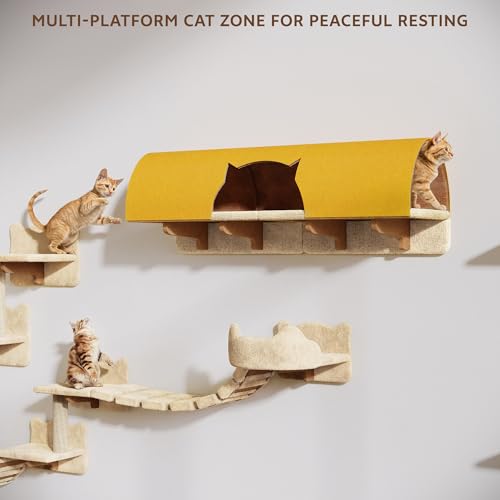 Cat Wall Furniture (Beige / 26 Piece Set)