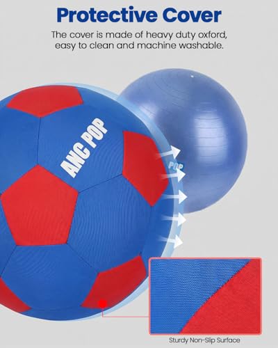 Herding Ball for Horse Ball & Cover 40" Large for Play Herding Ball Horse Toys for Horse (Blue and Red / 40 inches)